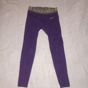 LSU football game day compression pants